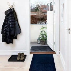 Tica Copenhagen - Løber/Smudsmåtte - Dots - Mørkeblå - 67x200 cm