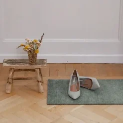 Tica Copenhagen - Smudsmåtte - Ensfarvet - Dusty green/støvet grøn - 40x60 cm