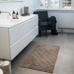 Tica Copenhagen - Smudsmåtte - Lines - Sand - 67x120 cm