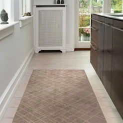 Tica Copenhagen - Smudsmåtte - Lines - Sand - 67x120 cm