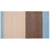 Tica Copenhagen - Smudsmåtte - Stripes Horizon - Lyseblå/Ivory/Sand - 60x90 cm
