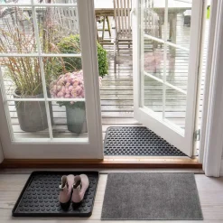 Tica Copenhagen - Smudsmåtte / Dørmåtte - Steelgrey/Grå - 40x60 cm