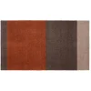 Tica Copenhagen - Smudsmåtte - Stripes Horizon - Sand/Brun/Terracota - 90x130 cm