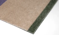 Tica Copenhagen - Smudsmåtte - Stripes Horizon - Lilla/Ivory/Grøn - 40x60 cm