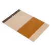 Tica Copenhagen - Smudsmåtte - Stripes Horizon - Ivory-Dijon-Brown - 40x60 cm