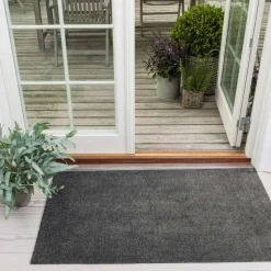 Tica Copenhagen - Smudsmåtte / Dørmåtte - Steelgrey/Grå - 67x120 cm