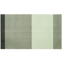 Tica Copenhagen - Smudsmåtte - Stripes Horizon - Lysegrøn/Støvet/Mørkegrøn - 90x130 cm