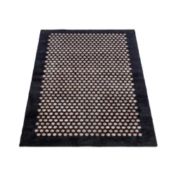 Tica Copenhagen - Smudsmåtte - Dots - Sort/Sand - 67x120 cm
