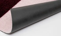 Tica Copenhagen - Smudsmåtte - Stripes Horizon - Bordeaux/Rose/Sand - 40x60 cm