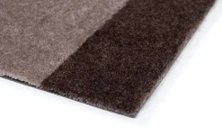 Tica Copenhagen - Smudsmåtte - Stripes Horizon - Sand/Brun - 90x200 cm