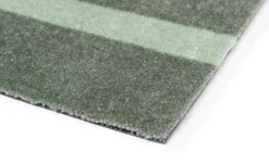 Tica Copenhagen - Smudsmåtte - Stripes Vertical - Lysegrøn/Støvet - 67x120 cm