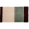 Tica Copenhagen - Smudsmåtte - Stripes Horizon - Grøn/Ivory/Bordeaux- 40x60 cm