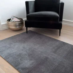 Tica Copenhagen - Smudsmåtte - Ensfarvet - Grå - 90x130 cm