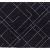 Tica copenhagen - Smudsmåtte - Lines - Sort/grå - 67x120 cm