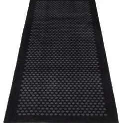 Tica Copenhagen - Smudsmåtte - Dots - Sort/grå - 67x200 cm
