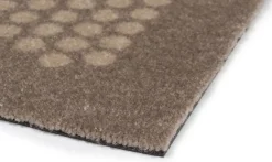 Tica Copenhagen - Smudsmåtte - Dots - Sand/beige - 67x200 cm