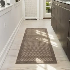 Tica Copenhagen - Smudsmåtte - Dots - Sand/beige - 67x200 cm