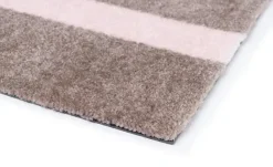 Tica Copenhagen - Smudsmåtte - Stripes Vertical - Lyserød/Sand - 40x60 cm