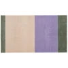 Tica Copenhagen - Smudsmåtte - Stripes Horizon - Lilla/Ivory/Grøn - 67x120 cm