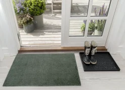 Tica Copenhagen - Smudsmåtte - Ensfarvet - Dusty green/støvet grøn - 60x90 cm