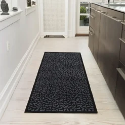 Tica Copenhagen - Smudsmåtte - Footwear - Sort/grå - 67x200 cm