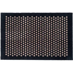 Tica Copenhagen - Smudsmåtte - Dots - Sort/Sand - 60x90 cm