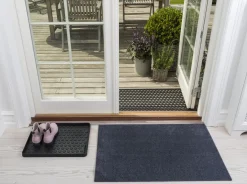 Tica Copenhagen - Smudsmåtte - Ensfarvet - Grå - 60x90 cm