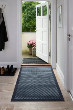 Tica Copenhagen - Smudsmåtte - Dots - Grå - 90x130 cm