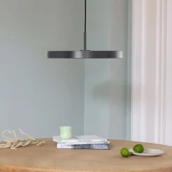 Umage - Asteria pendel m/ sort top - Anthracite grey - Medium Ø43 cm