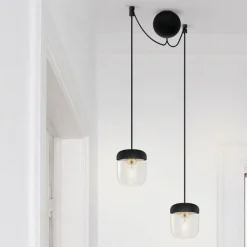 Umage - Baldakin til 2 pendellamper - Cannonball black cluster 2