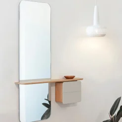 Umage - Entrespejl - One More Look - Hvid og Eg