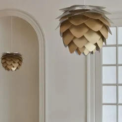 Umage - Lampeskærm - Aluvia Pendel - Børstet messing - Medium Ø59 cm