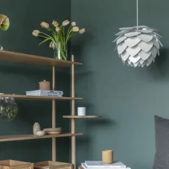 Umage - Lampeskærm - Aluvia Pendel - Pearl white - Mini Ø40 cm