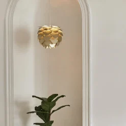 Umage - Lampeskærm - Aluvia Pendel - Børstet messing - Mini Ø40 cm