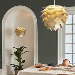 Umage - Lampeskærm - Aluvia Pendel - Børstet messing - Mini Ø40 cm