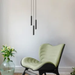 Umage - Pendel Lamper Chimes Cluster - 3 stk. - Black oak/Sort eg