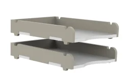 UNILUX - Brevbakke - Stabelbar - STOLL PET - Grå (1 stk.)