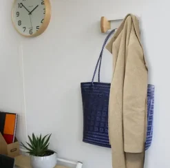 UNILUX - Knagerække med 2 knager - AURORA - Hvid/Bøg