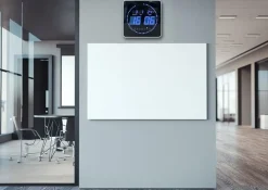 UNILUX - LED Væg Ur - FLO - Sort