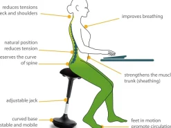 UNILUX - MOOVE TABURET - SORT/STÅL