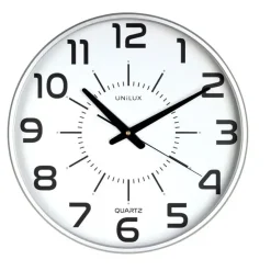 UNILUX - Væg Ur - MAXI POP - Sølv