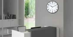 UNILUX - Væg UR - MAXI WAVE - GRÅ