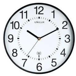 UNILUX - Væg Ur - MAXI WAVE - SORT