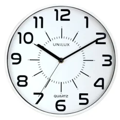 UNILUX - Væg Ur - POP UR - QUARTZ SYSTEM - HVID