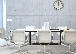 UNILUX - Væg Ur - Stationsur - Metal grå - ø35 cm