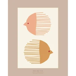 ViSSEVASSE - Bird And Fish - 30x40 cm