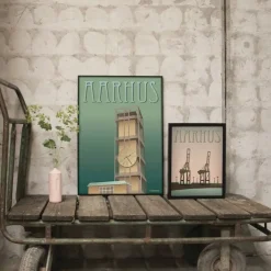 VISSEVASSE - Havnen plakat - 30x40 cm