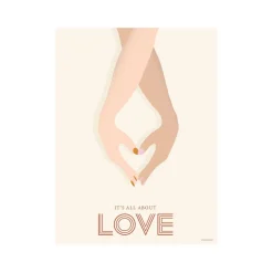 VISSEVASSE - It´s all about love - 30x40 cm