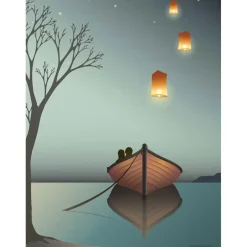 VISSEVASSE - Lanternerne plakat - 30x40 cm