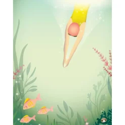 VISSEVASSE - Plakat - Swim Like A Fish - 30x40 cm